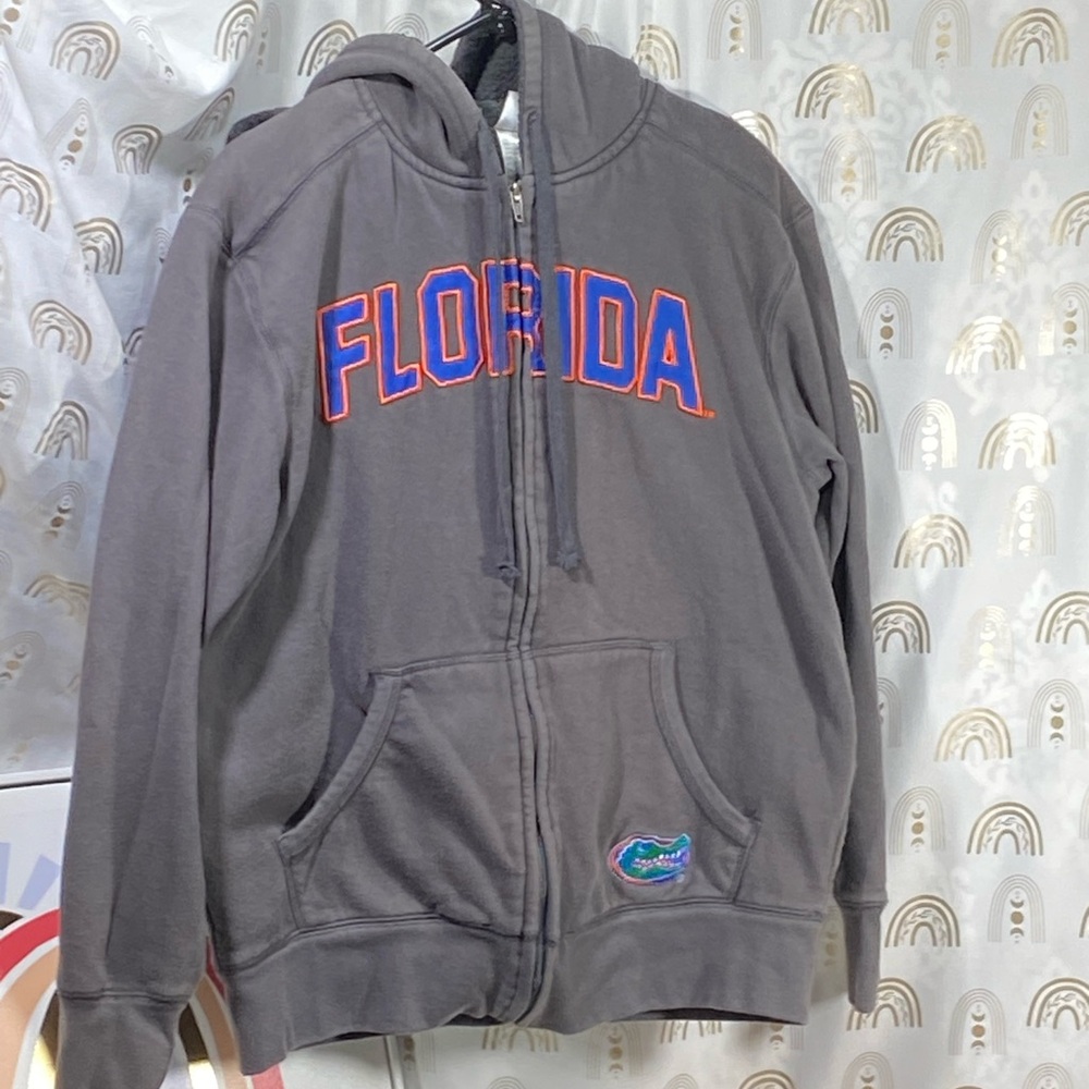 Pro Edge Gray Florida Zip-Up  Florida Gator Hoodie